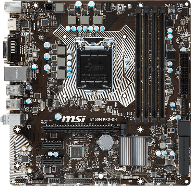 MSI B150M PRO-DH - Motherboard Specifications On MotherboardDB